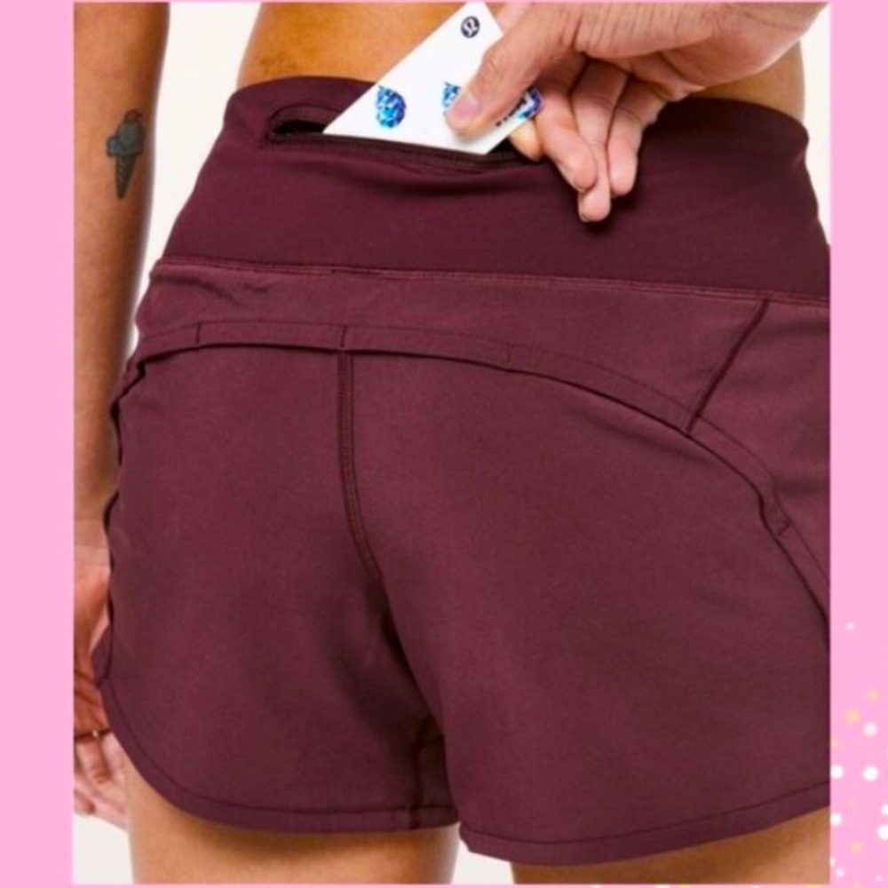 Lululemon Speed up high rise shorts 4” inseam